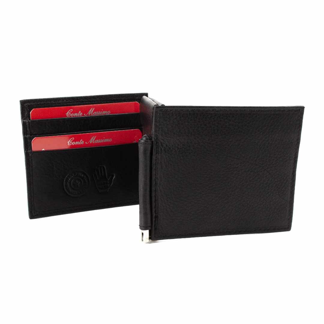 Money clip leather wallet Conte Massimot | Remi