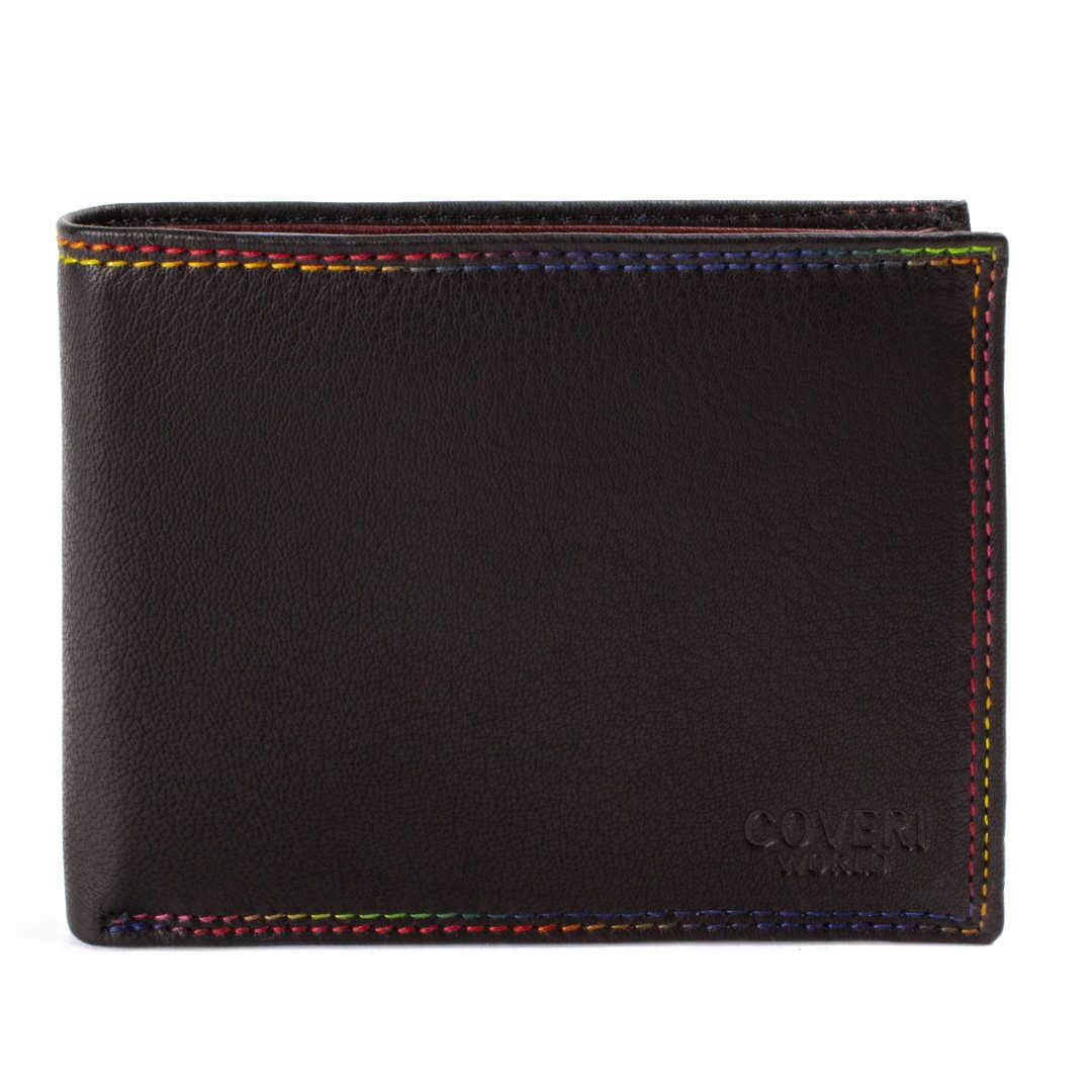 Leather wallet man Coveri World | Multicolor
