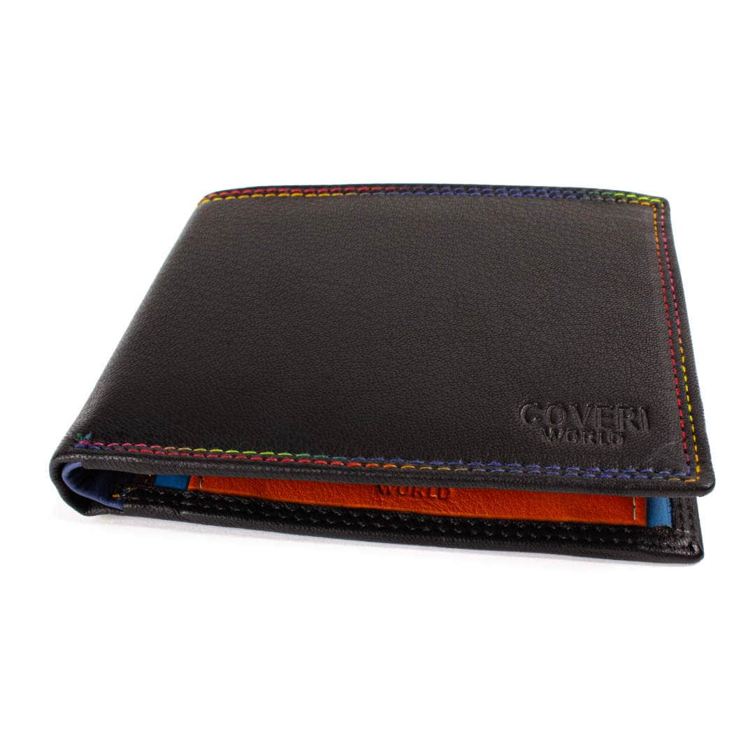 Leather wallet man Coveri World | Multicolor
