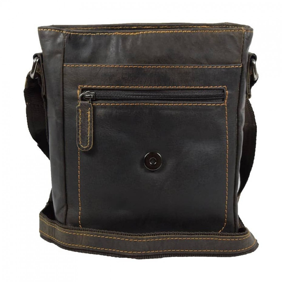 Lederschultertasche Green Wood | Alex