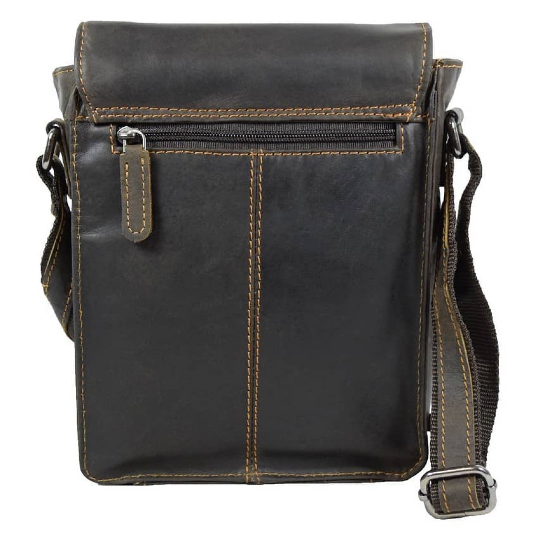 Lederschultertasche Green Wood | Alex