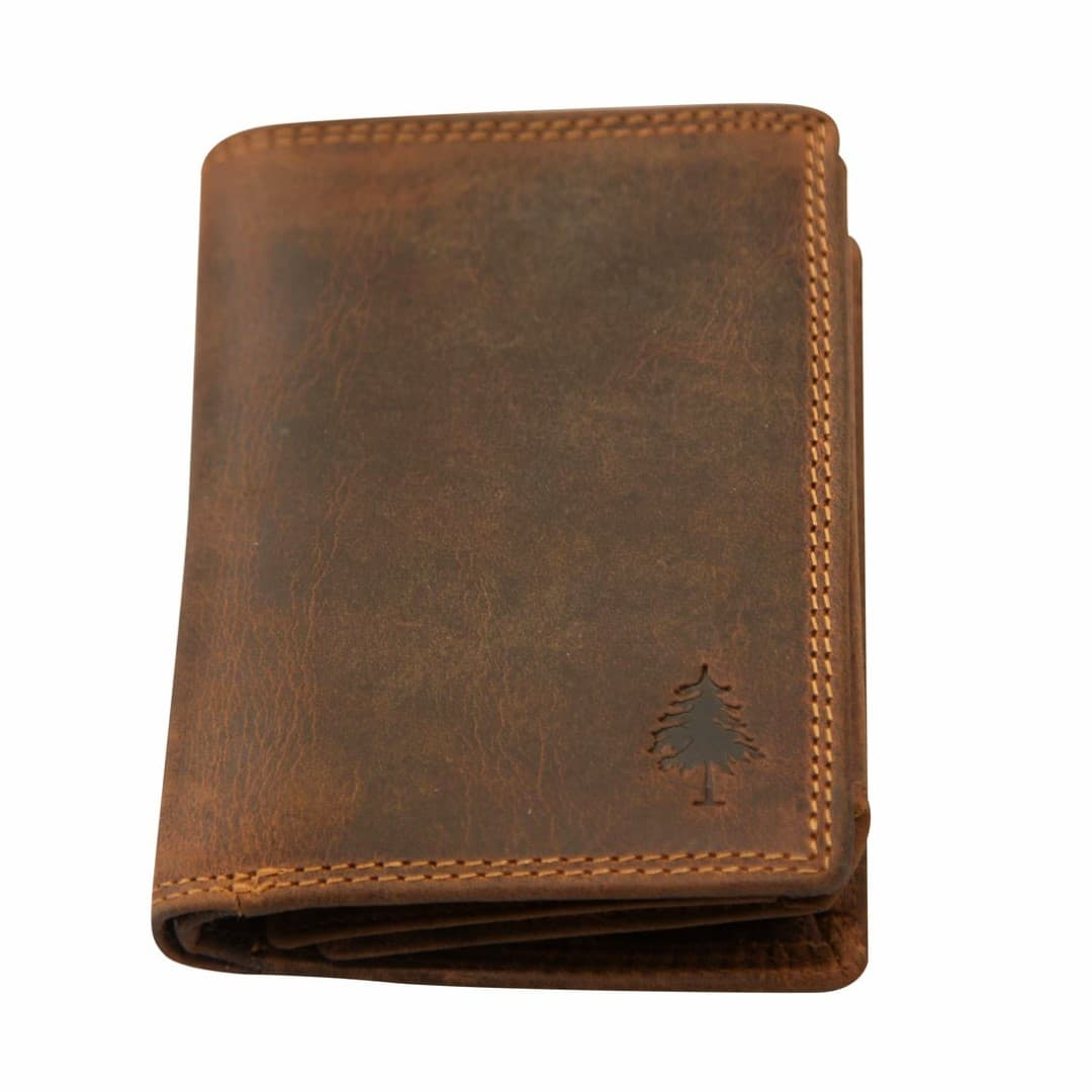 Men's leather wallet Green Wood | Will
