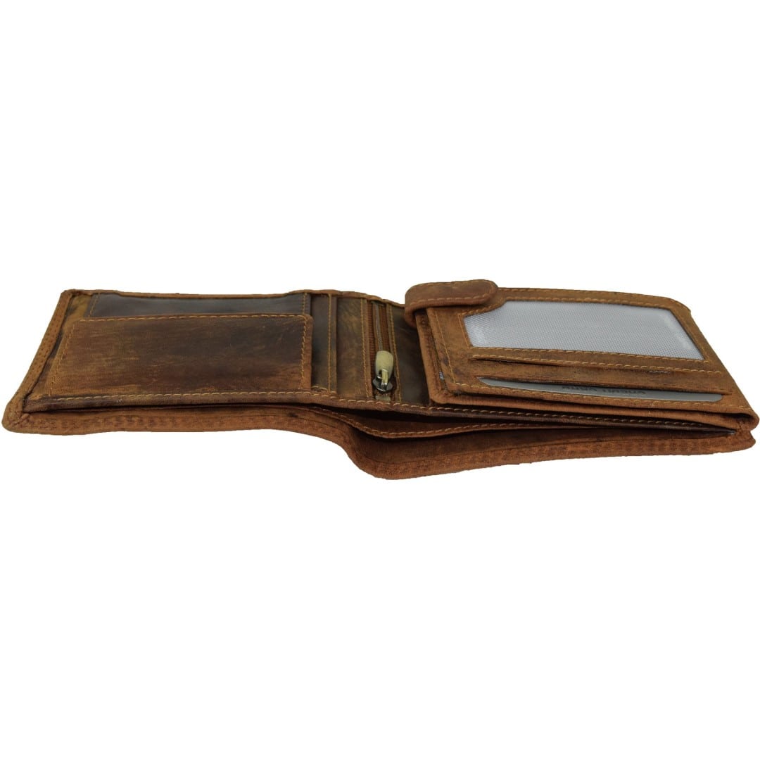 Men's leather wallet Green Wood | Luke