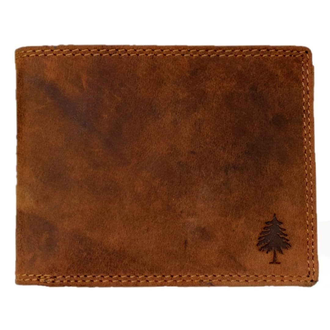Men's leather wallet Green Wood | Luke
