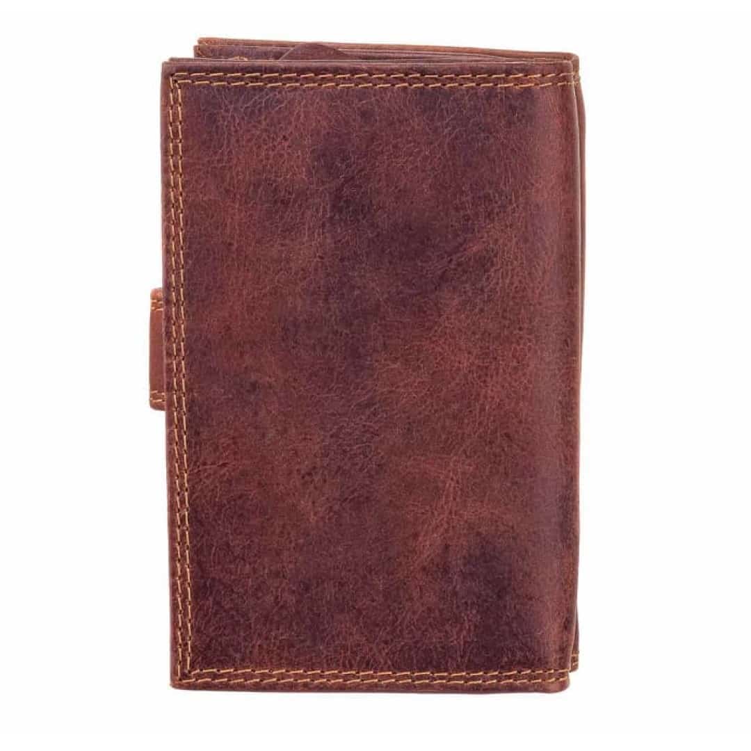 Leather wallet for women Green Wood | Nova