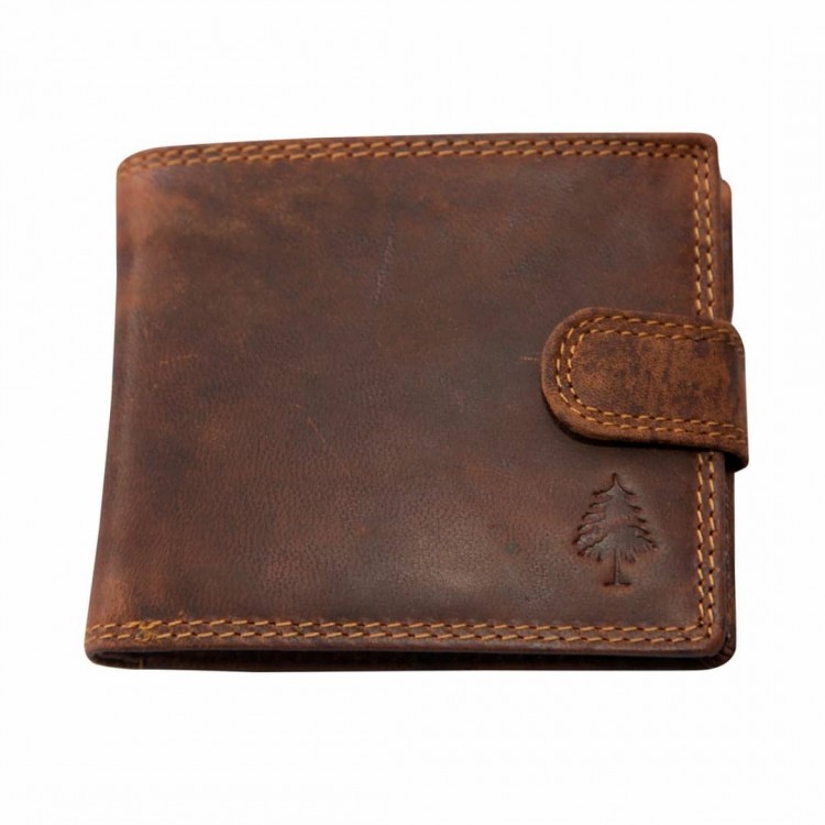 Herren Leder Geldbörse Green Wood | Galeb