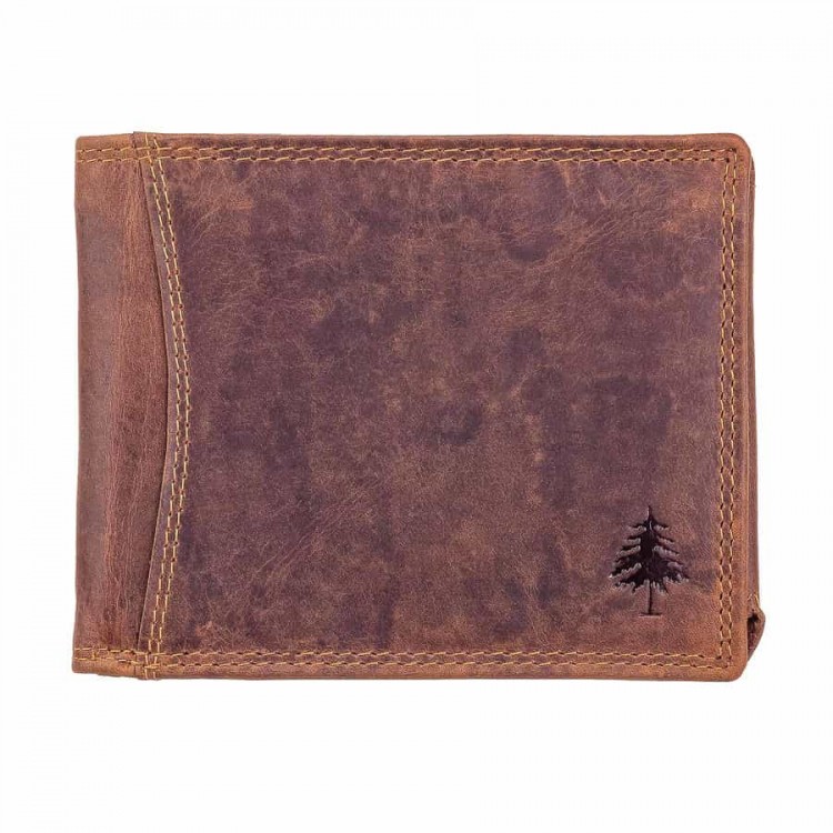 Men's leather wallet Green Wood | Lucas