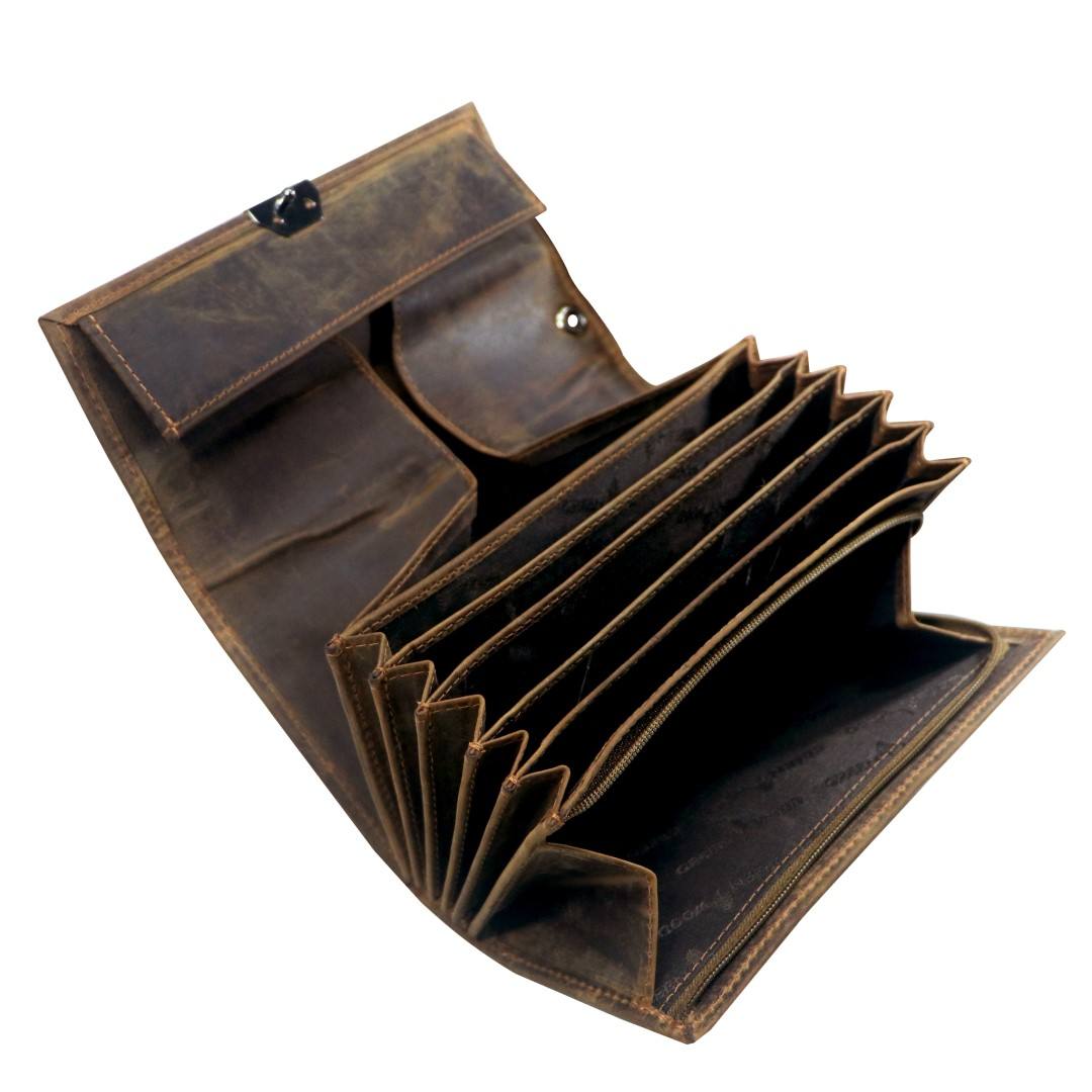 Usnjena denarnica gostinska Green Wood | Pax