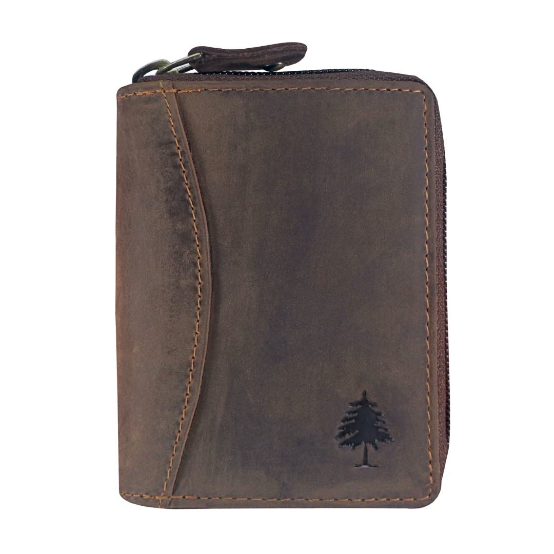 Kožni etui za kartice Green Wood | Renee