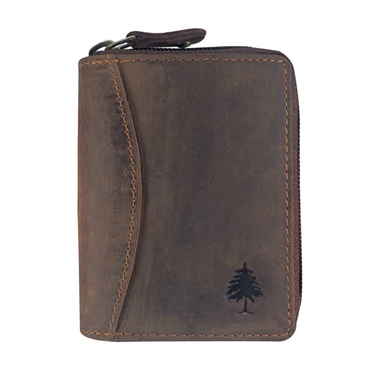 Kožni etui za kartice Green Wood | Renee