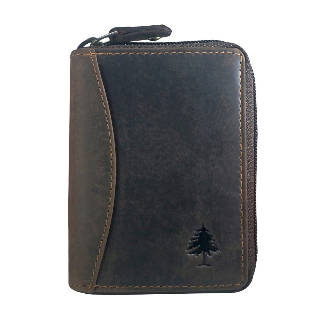 Kožni etui za kartice Green Wood | Renee