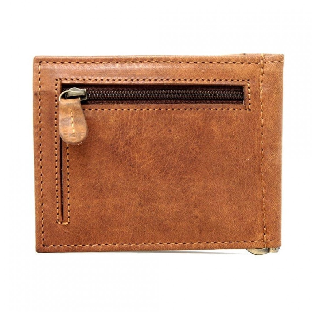 Money clip leather wallet Hill Burry | Secure