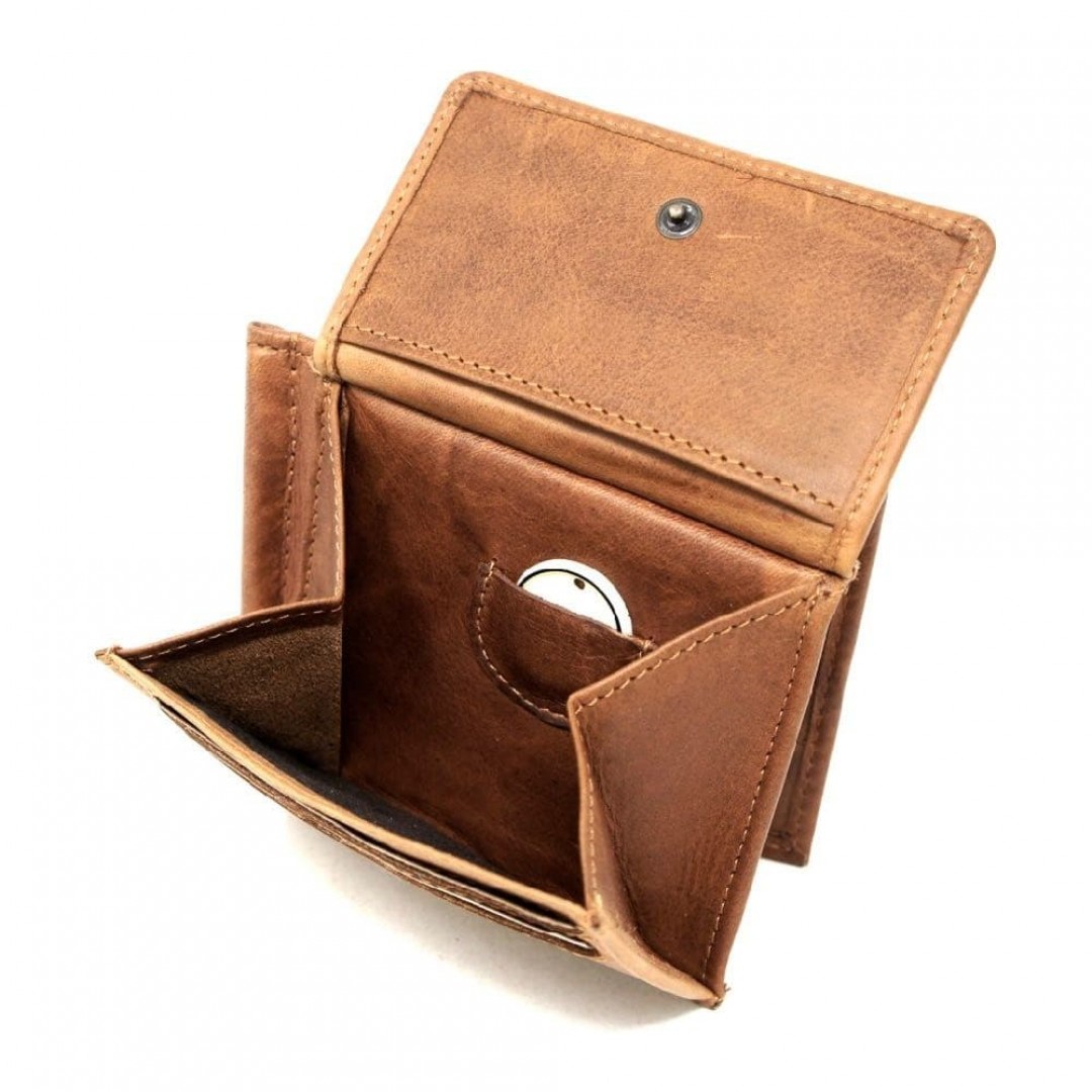 Money clip leather wallet Hill Burry | Secure
