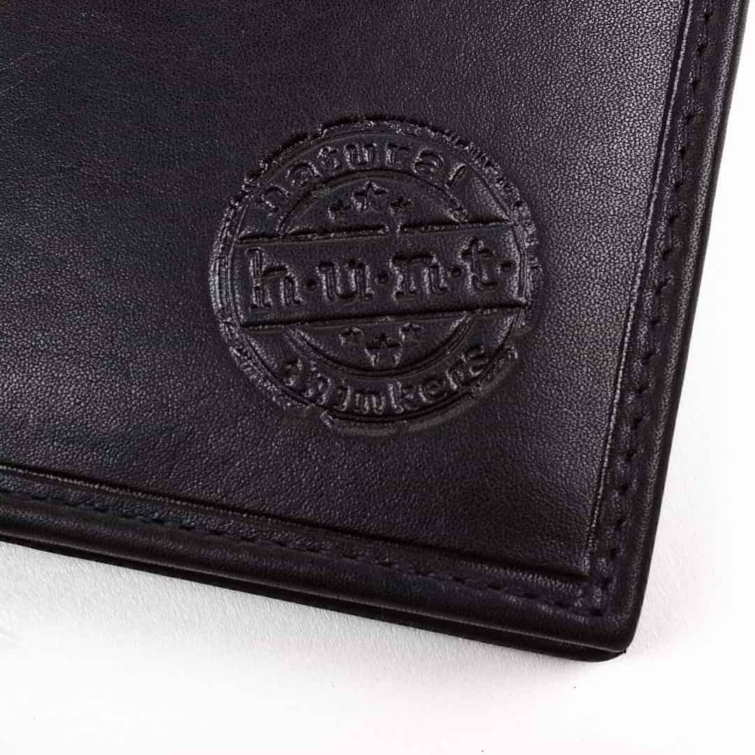 Leather wallet for credit card Natural Hunt | Safely
