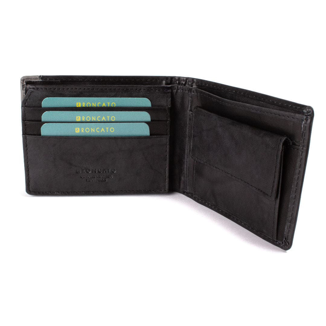 Leather wallet man Roncato | Roy