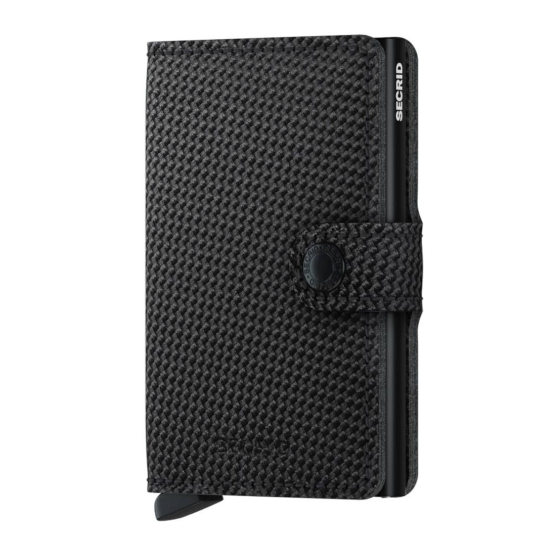 Leder Kartenetui Secrid | Mini Carbon