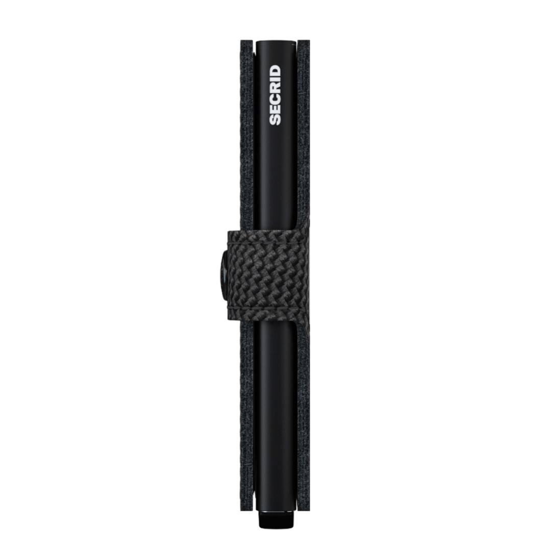 Leder Kartenetui Secrid | Mini Carbon