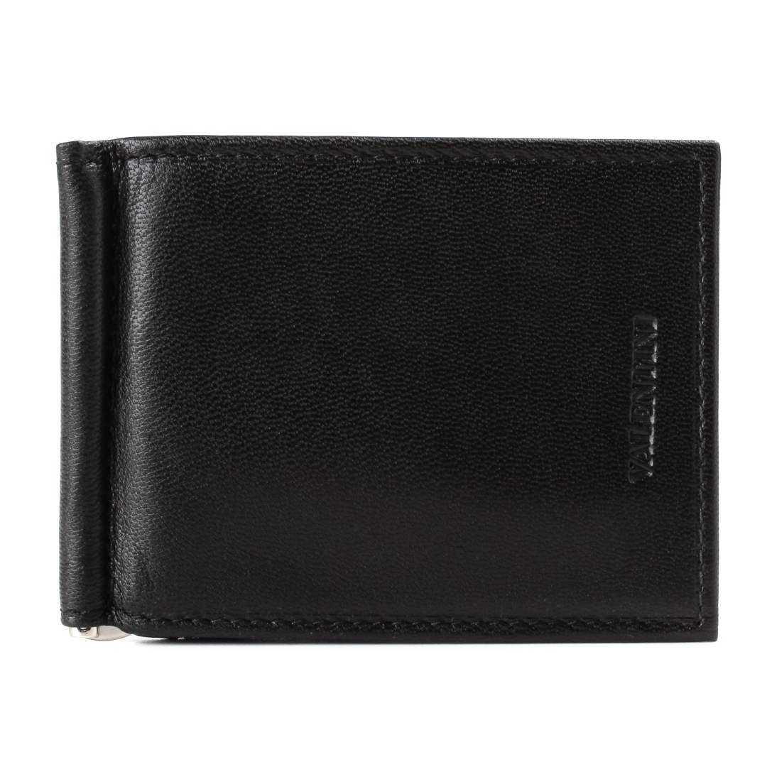 Money clip leather wallet Valentini | Protect