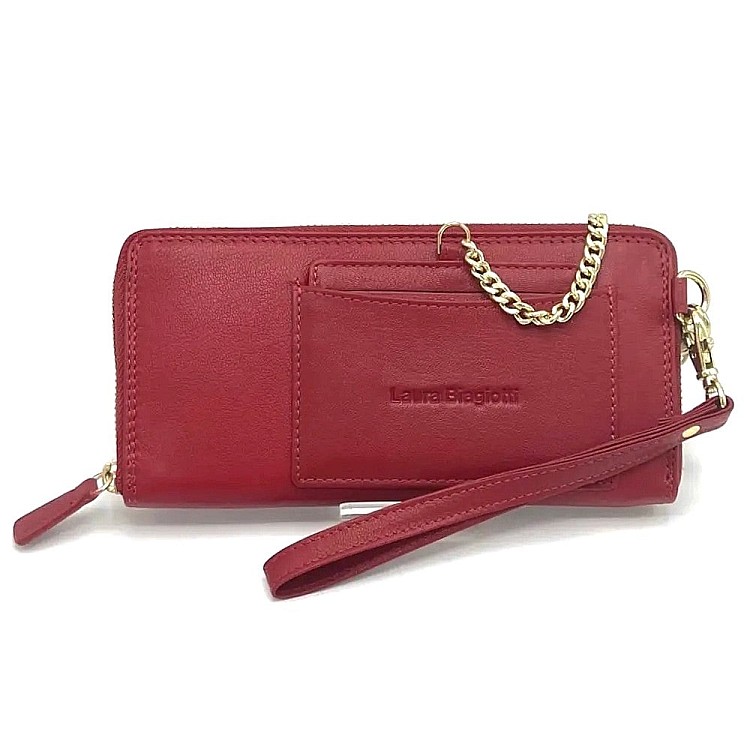 Ženska usnjena denarnica Laura Biagiotti | Rosso
