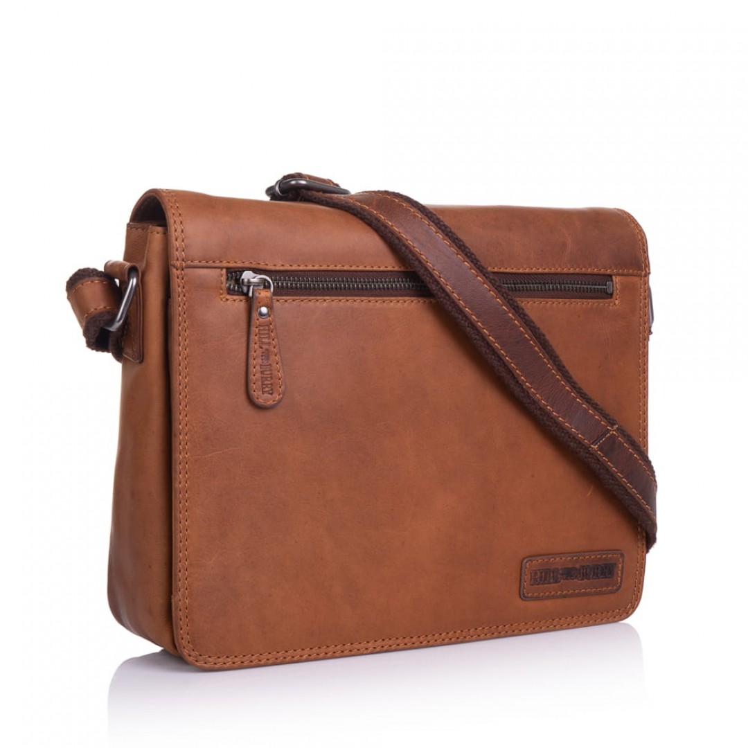Business leather bag Hill Burry Fit