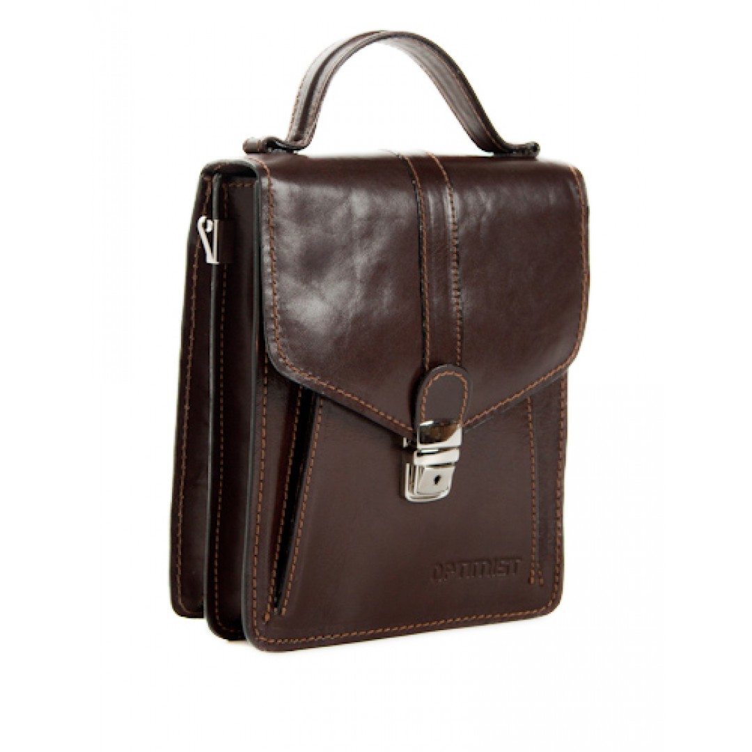 Leather business bag Optimist | 03282