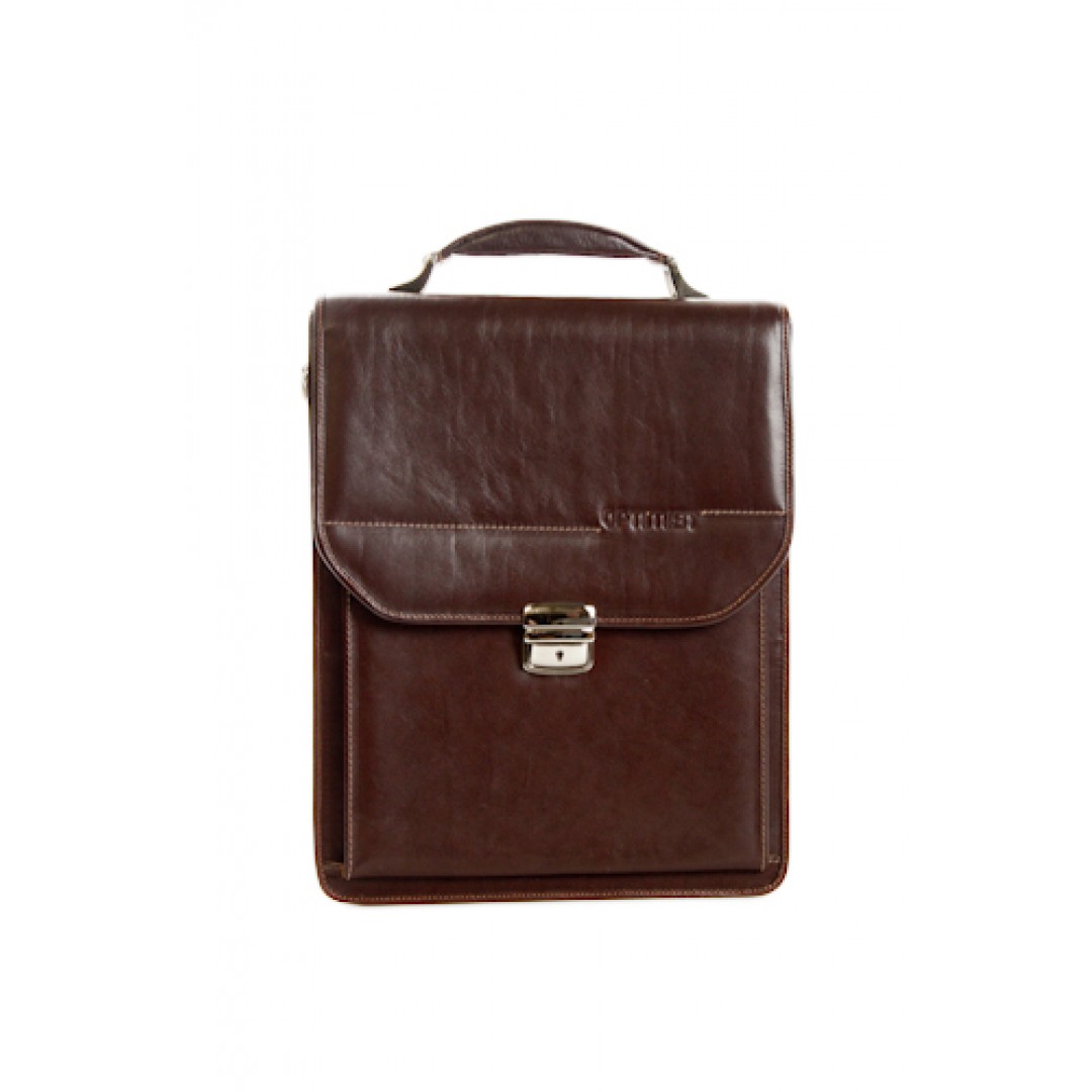 Leather business bag Optimist | 03289