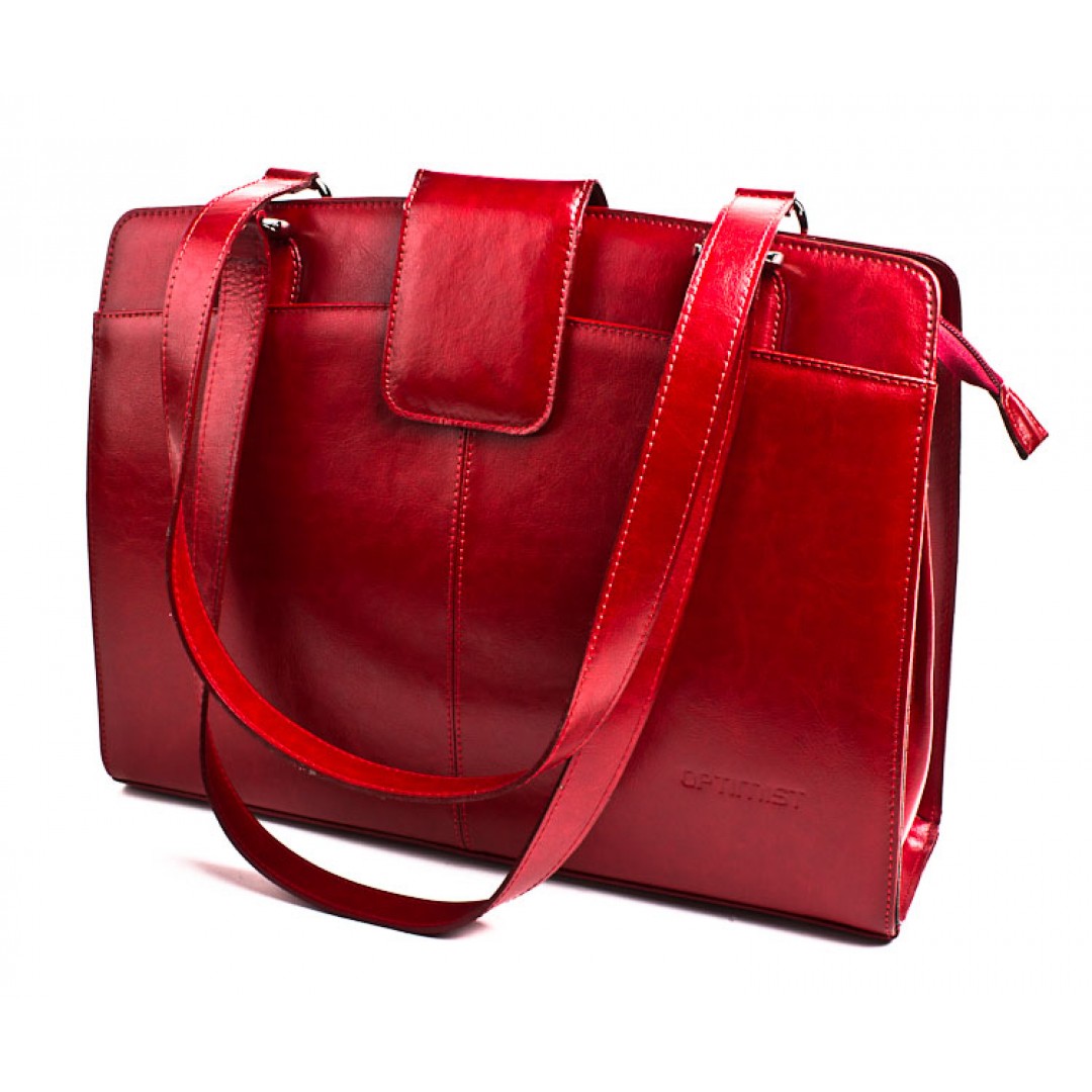 Leather business bag woman Optimist | 2048
