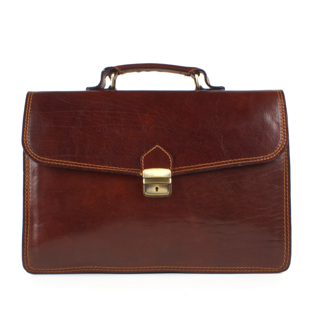 Leather business bag Optimist | Giorgio