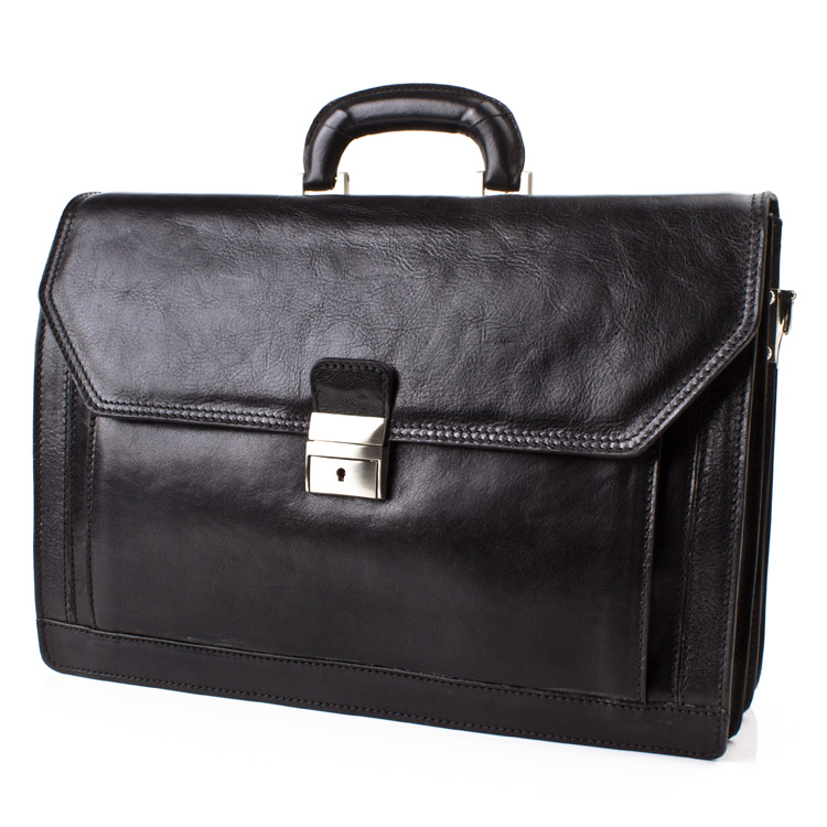 Leather business bag Optimist | OP870550