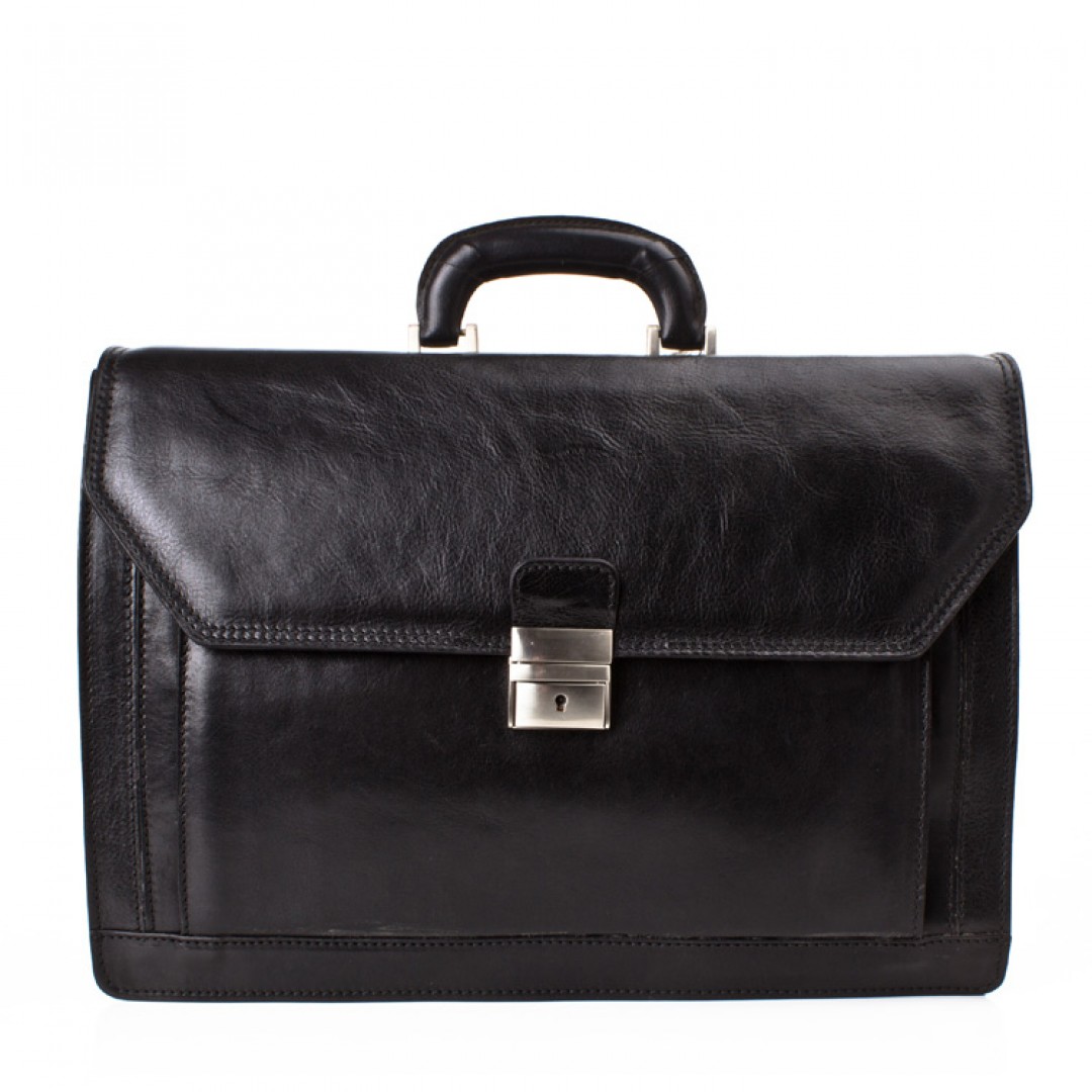 Leather business bag Optimist | OP870550
