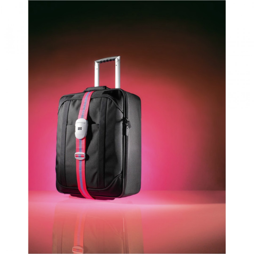 Striped luggage strap Go Travel | 3-digit combination lock