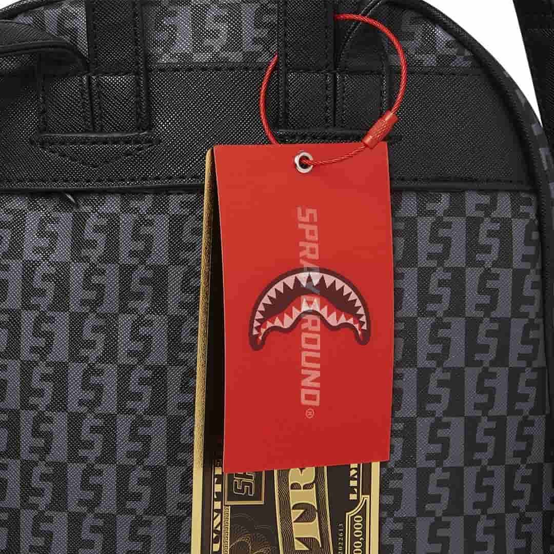 Backpack Sprayground | Money Check Grey Savage