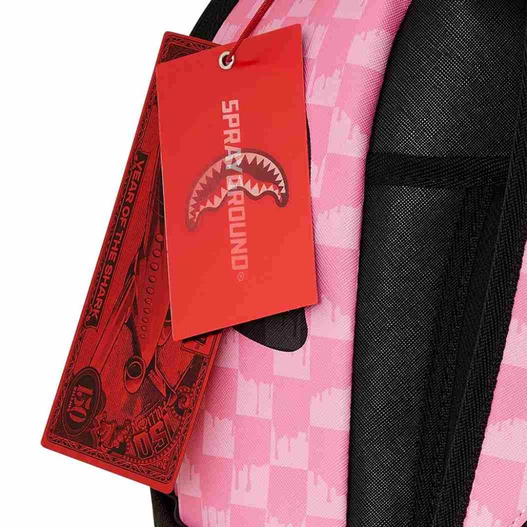 Rucksack Sprayground | Pink And Black Drip Check Dlxsv