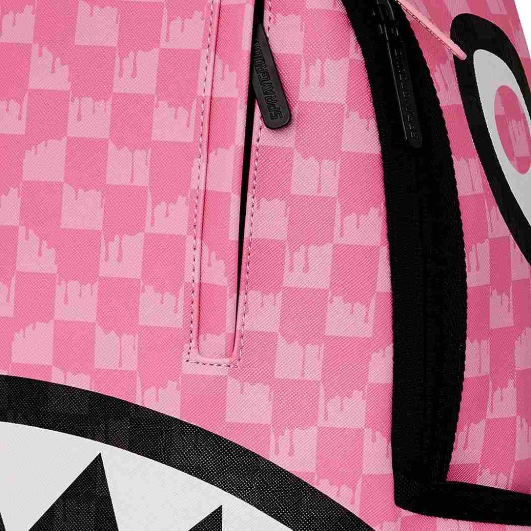Rucksack Sprayground | Pink And Black Drip Check Dlxsv