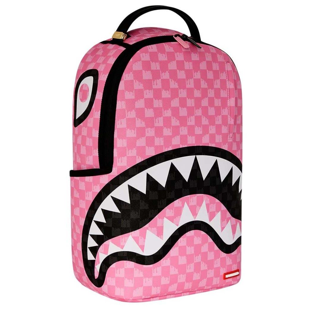 Rucksack Sprayground | Pink And Black Drip Check Dlxsv