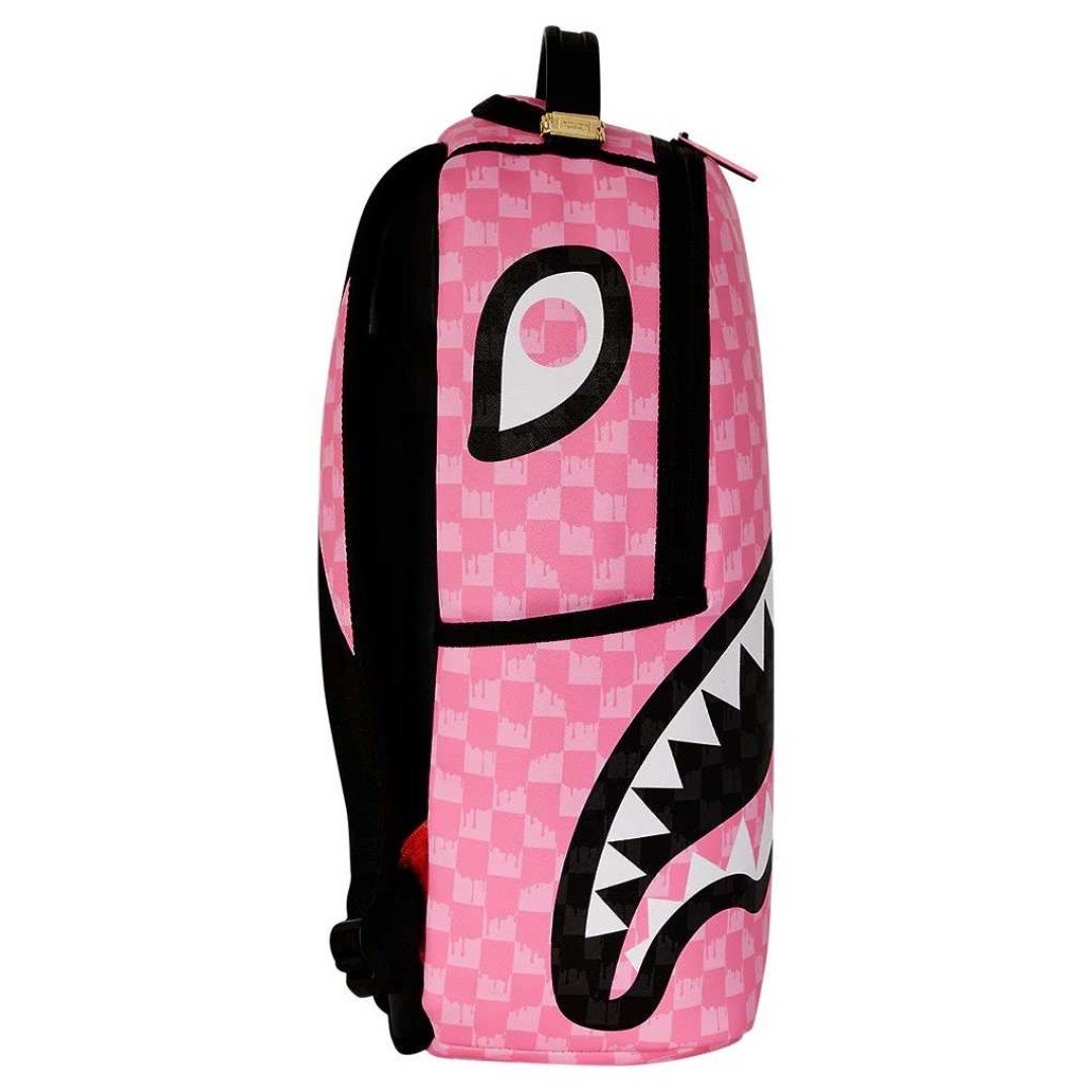 Rucksack Sprayground | Pink And Black Drip Check Dlxsv