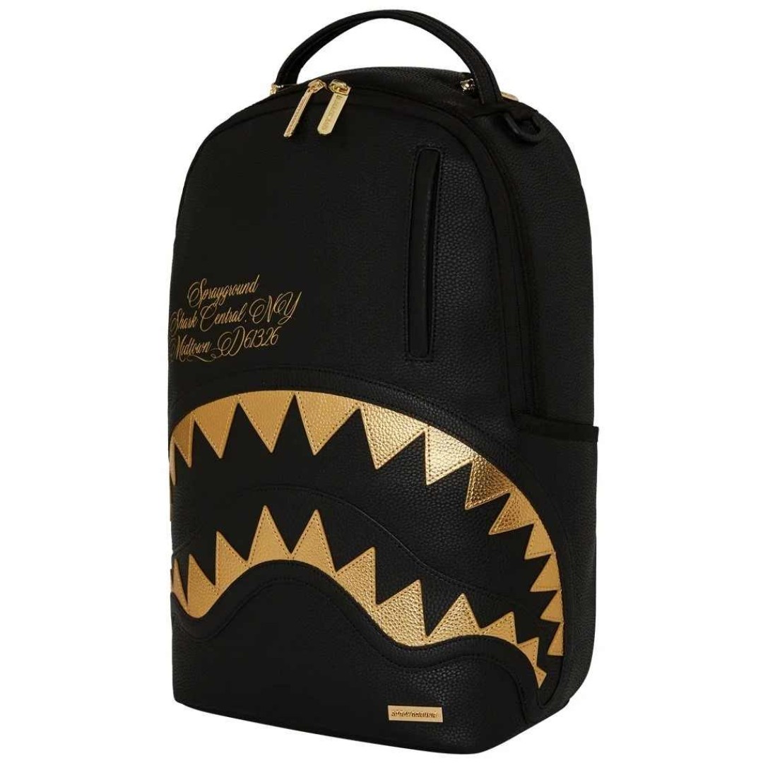 Rucksack Sprayground | Shark Central Gold Dlxsv