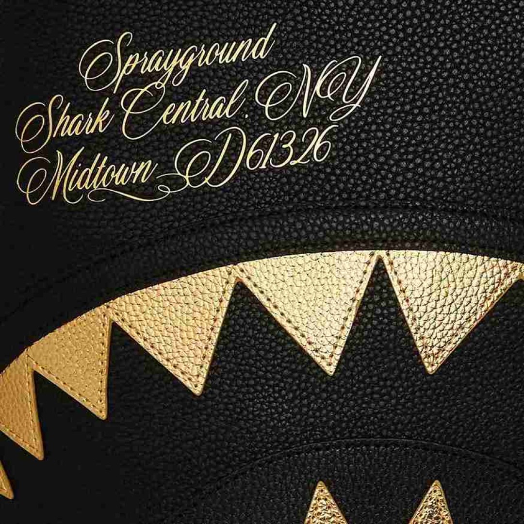 Rucksack Sprayground | Shark Central Gold Dlxsv