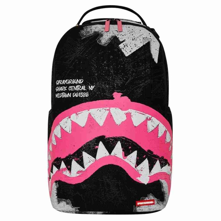 Rucksack Sprayground | Shark Central Sorbet Hand Painted Dlx-Cotton