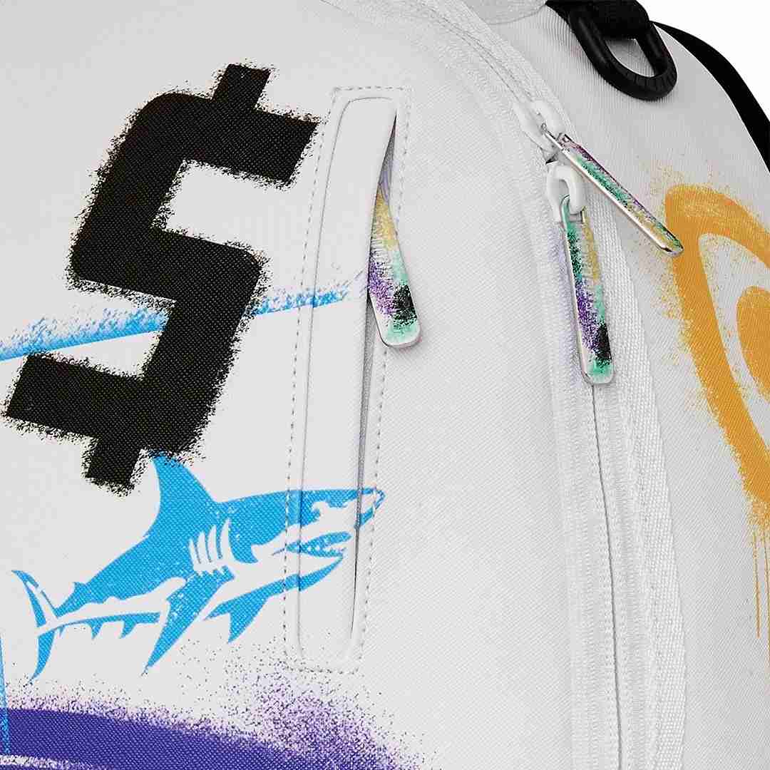 Rucksack Sprayground | Shark Central Stencils White DLXSV