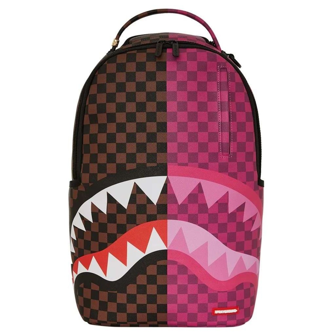 Rucksack Sprayground | Split Sip Pink Check Dlxsv