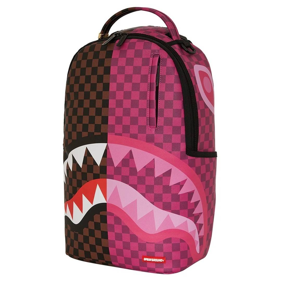 Rucksack Sprayground | Split Sip Pink Check Dlxsv
