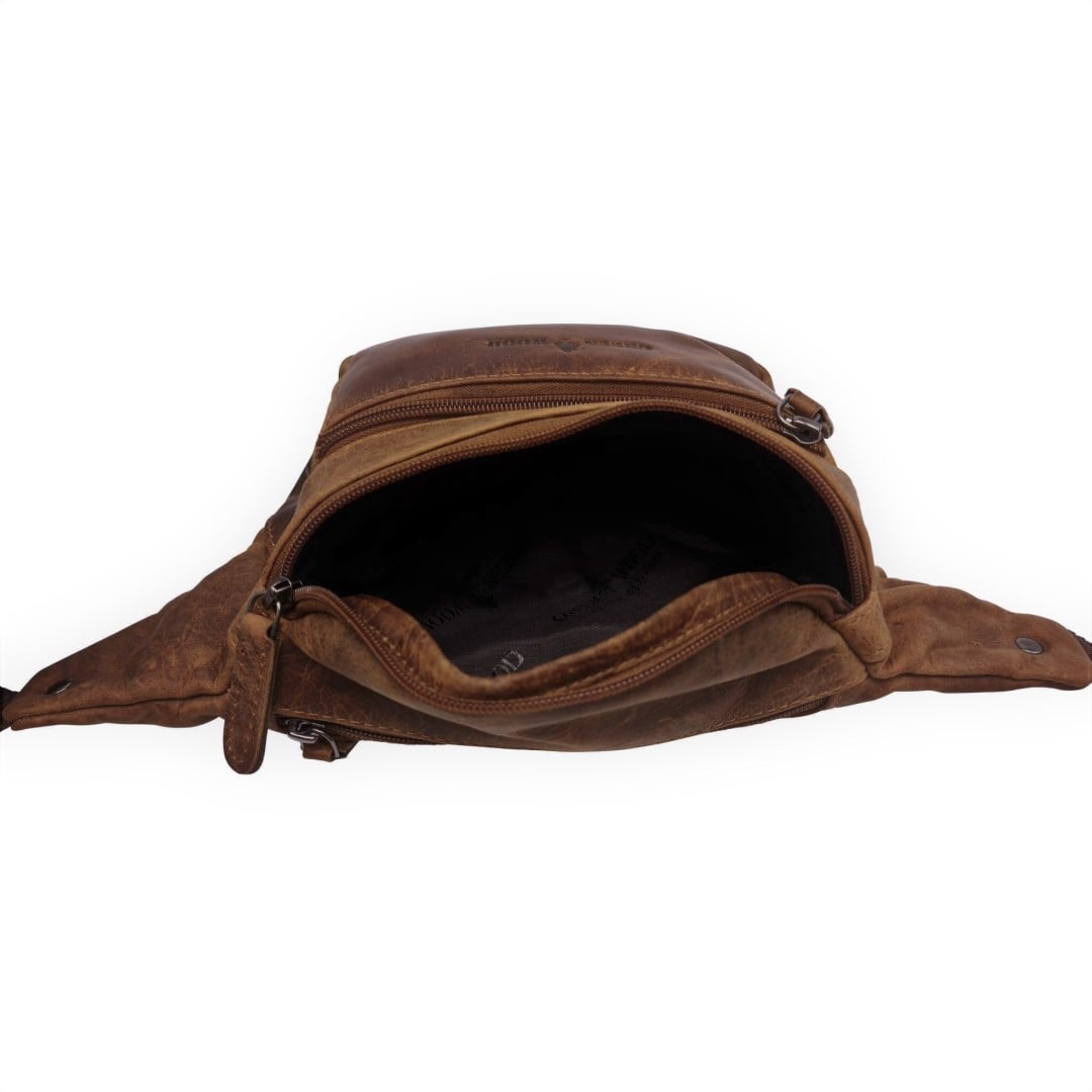 Leather Waistbag Green Wood | Pollo