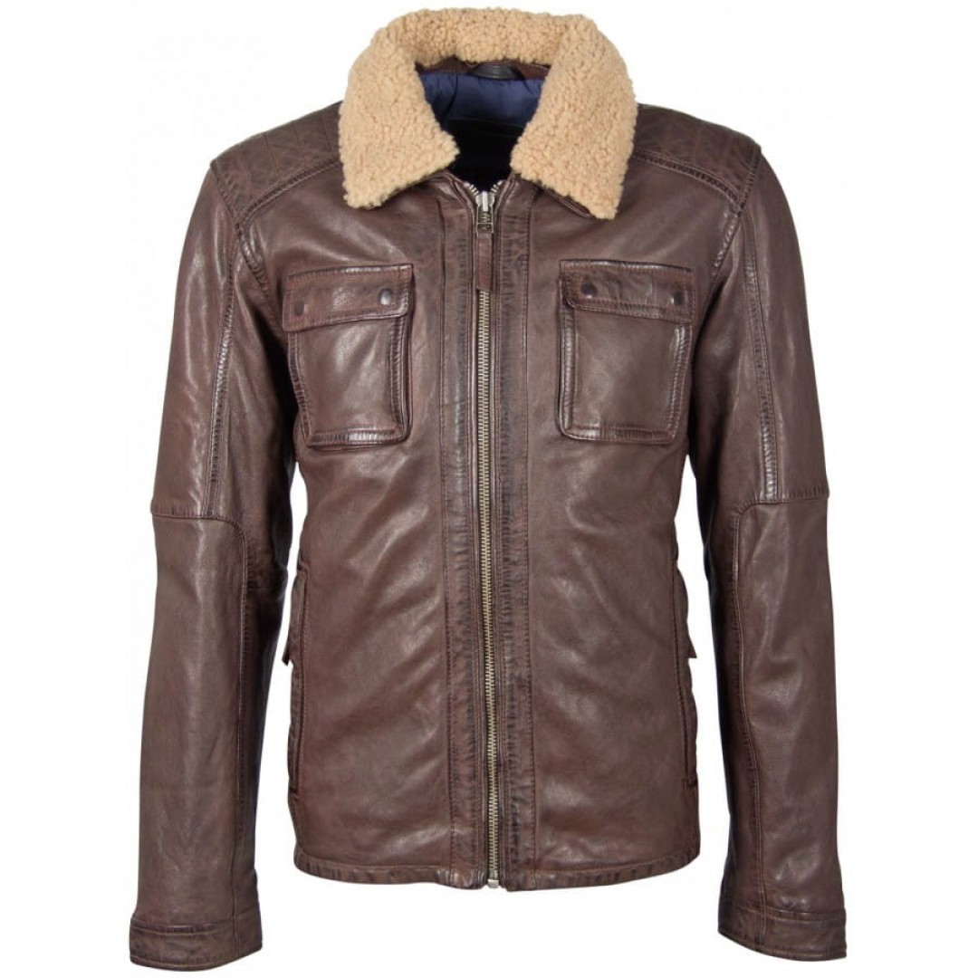 Men's leather jacket DEERCRAFT | Dunce