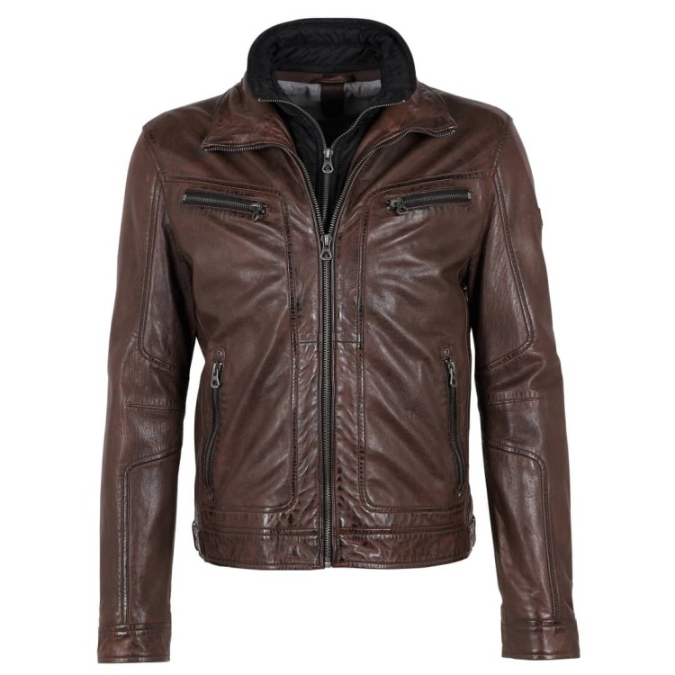 Men's leather jacket GIPSY | Bain