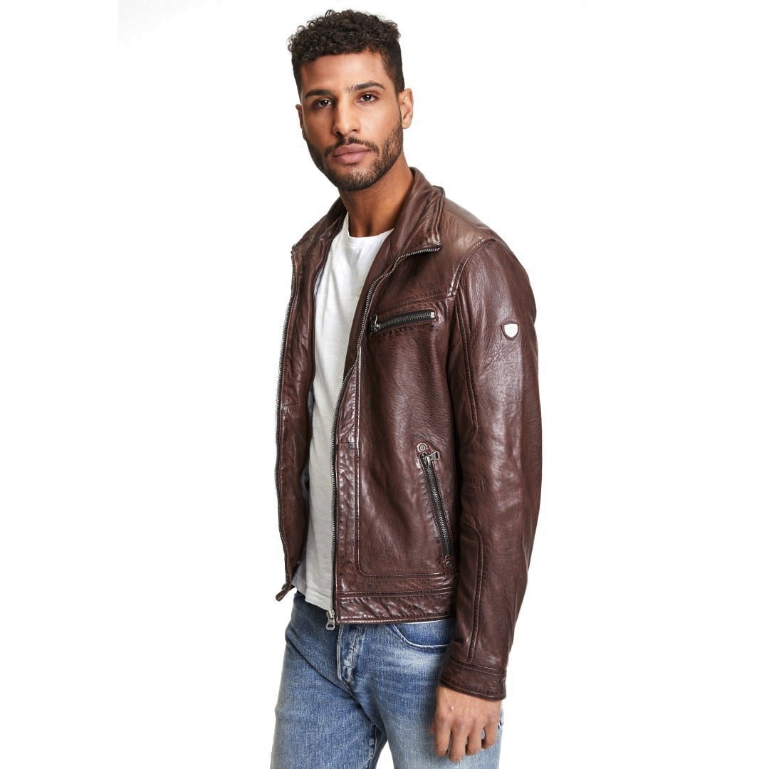 Men's leather jacket GIPSY | Bain
