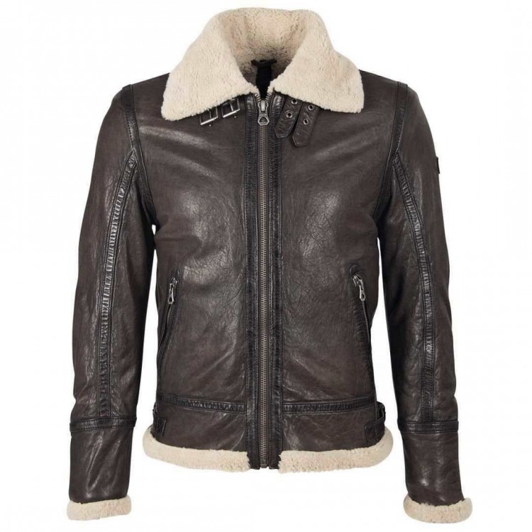 Men's leather jacket GIPSY | Airforce