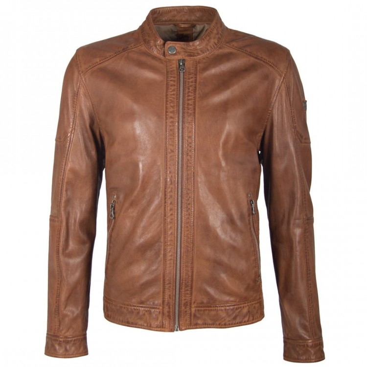 Men's leather jacket GIPSY | Milow