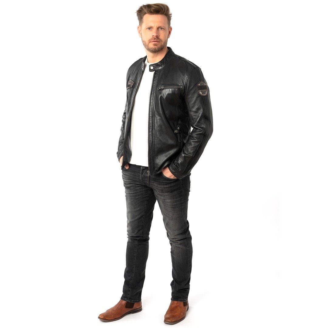 Men's leather jacket MAURITIUS | Shyko