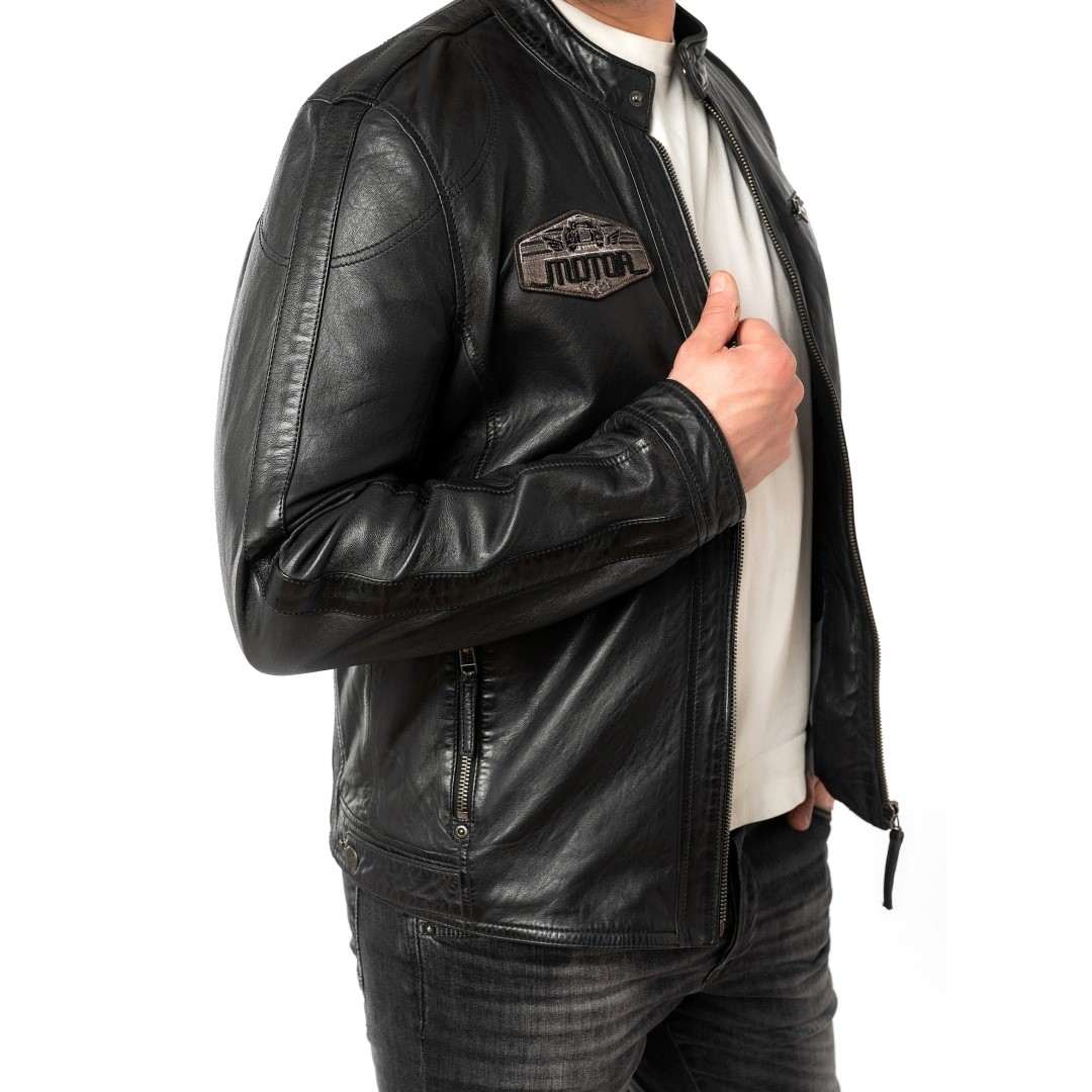 Men's leather jacket MAURITIUS | Shyko
